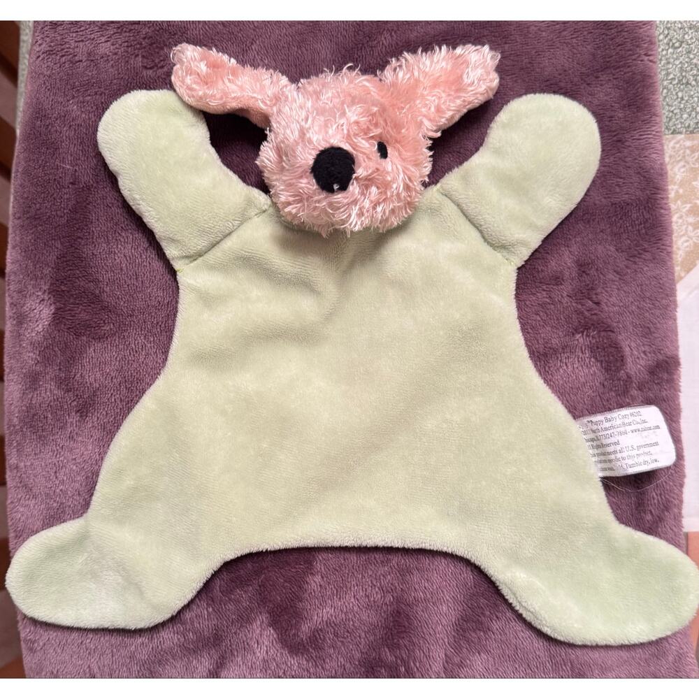 North American Bear Co Loppy Puppy Baby Cozy Lovey Security Blanket 2010 #6202